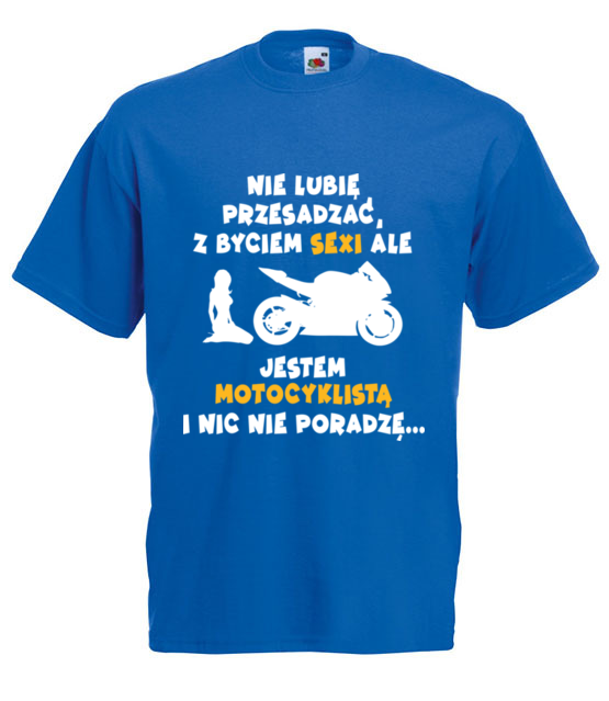 Odrobina autoreklamy koszulka z nadrukiem dla motocyklisty mezczyzna jipi pl 1469 5