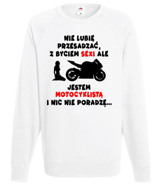 Odrobina autoreklamy - Bluza z nadrukiem - Dla motocyklisty - Męska