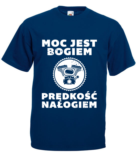 Predkosc uzaleznia koszulka z nadrukiem dla motocyklisty mezczyzna jipi pl 1473 3