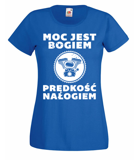 Predkosc uzaleznia koszulka z nadrukiem dla motocyklisty kobieta jipi pl 1473 61