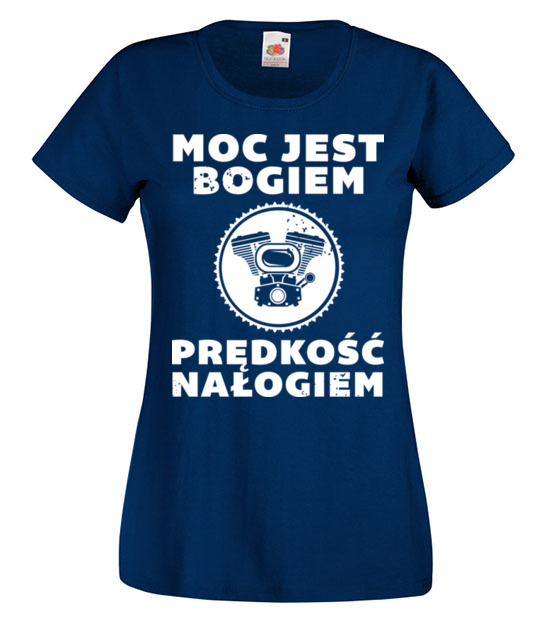 Predkosc uzaleznia koszulka z nadrukiem dla motocyklisty kobieta jipi pl 1473 62