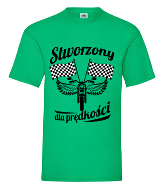 Stworzony dla prędkości - Koszulka z nadrukiem - Dla motocyklisty - Męska