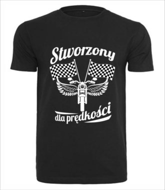 Stworzony dla prędkości - Koszulka z nadrukiem - Dla motocyklisty - Męska