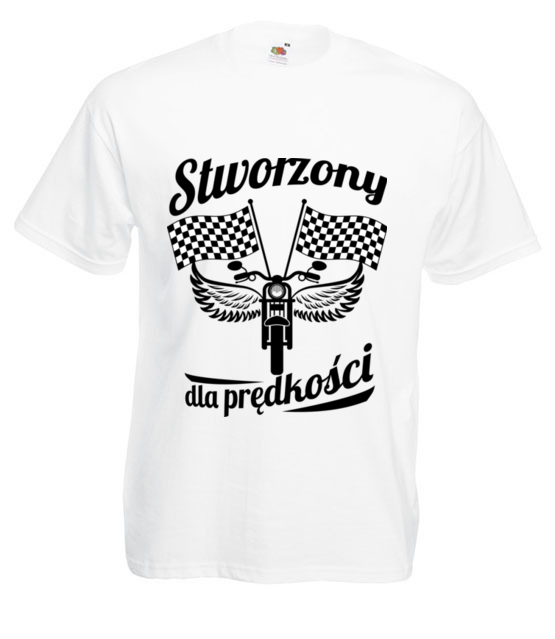 Stworzony dla predkosci koszulka z nadrukiem dla motocyklisty mezczyzna jipi pl 1475 2