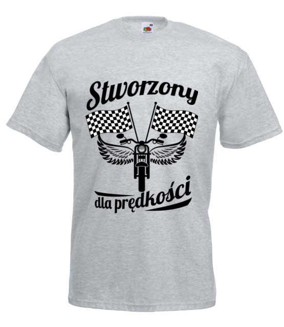 Stworzony dla predkosci koszulka z nadrukiem dla motocyklisty mezczyzna jipi pl 1475 6