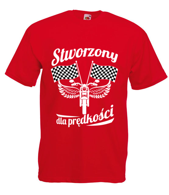 Stworzony dla predkosci koszulka z nadrukiem dla motocyklisty mezczyzna jipi pl 1476 4