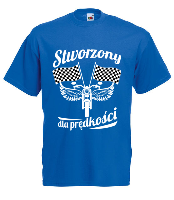 Stworzony dla predkosci koszulka z nadrukiem dla motocyklisty mezczyzna jipi pl 1476 5