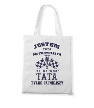 Tata motocyklista - Torba z nadrukiem - Dla motocyklisty - Gadżety