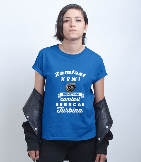 Niech kazdy wie jaki z ciebie twardziel koszulka z nadrukiem dla motocyklisty kobieta jipi pl 1480 73
