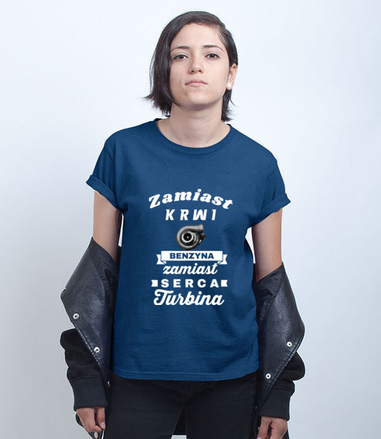 Niech kazdy wie jaki z ciebie twardziel koszulka z nadrukiem dla motocyklisty kobieta jipi pl 1480 74