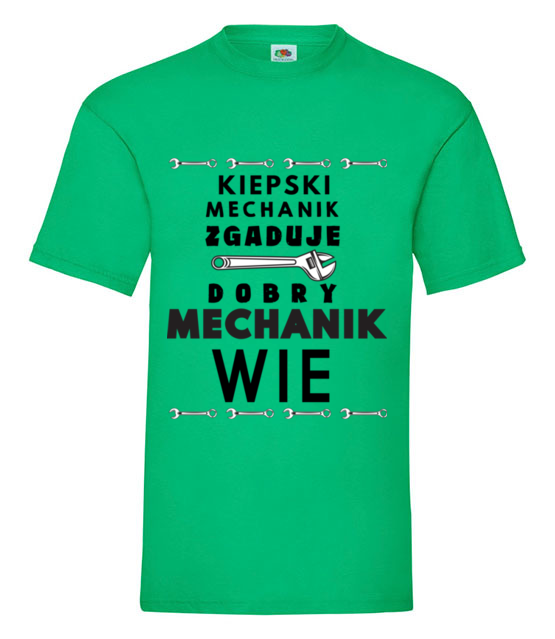 Autentyczny mechanik koszulka z nadrukiem dla mechanika mezczyzna jipi pl 1489 186