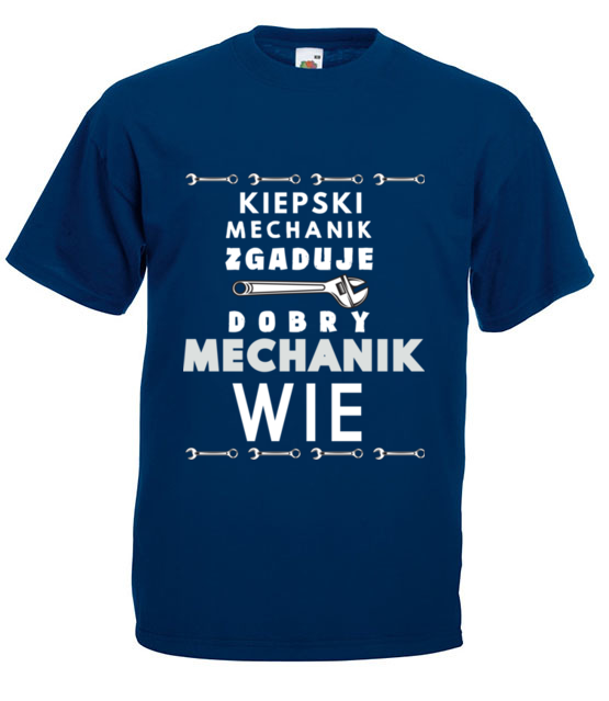 Autentyczny mechanik koszulka z nadrukiem dla mechanika mezczyzna jipi pl 1490 3