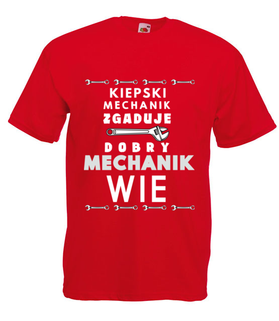 Autentyczny mechanik koszulka z nadrukiem dla mechanika mezczyzna jipi pl 1490 4