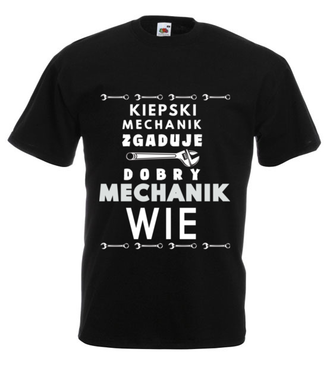 Autentyczny mechanik - Koszulka z nadrukiem - Dla mechanika - Męska