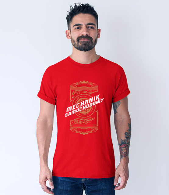 Stylowa koszulka dla mechanika koszulka z nadrukiem dla mechanika mezczyzna jipi pl 1493 54