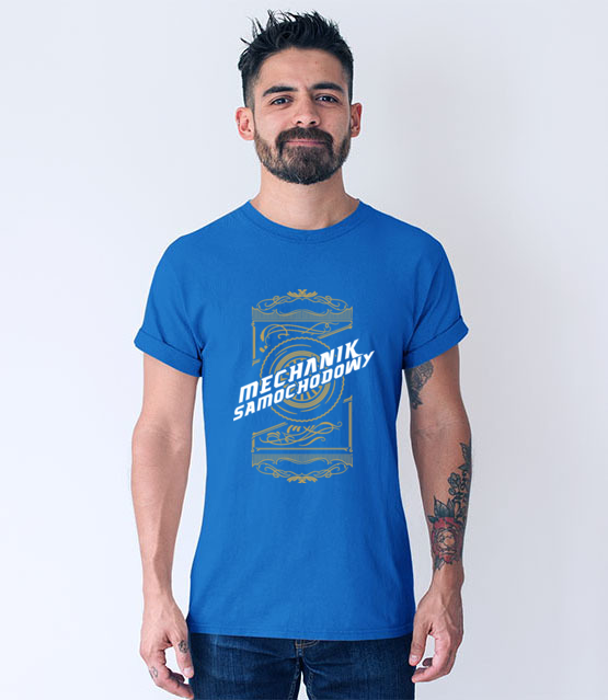 Stylowa koszulka dla mechanika koszulka z nadrukiem dla mechanika mezczyzna jipi pl 1493 55