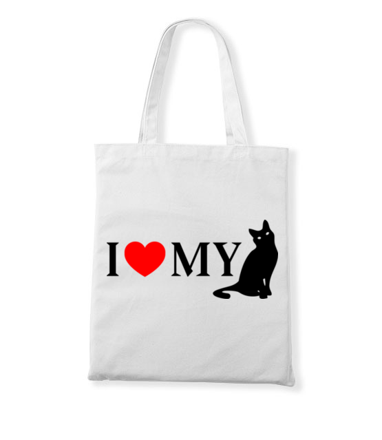 Kocham mojego kota torba z nadrukiem milosnicy kotow gadzety jipi pl 1500 161