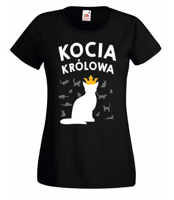 Poklony dla kociej krolowej koszulka z nadrukiem milosnicy kotow kobieta jipi pl 1508 59