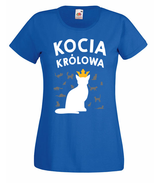 Poklony dla kociej krolowej koszulka z nadrukiem milosnicy kotow kobieta jipi pl 1508 61