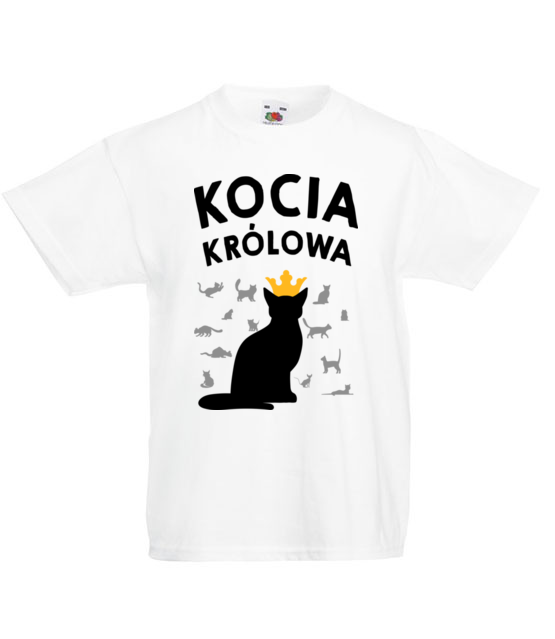 Poklony dla kociej krolowej koszulka z nadrukiem milosnicy kotow dziecko jipi pl 1507 83