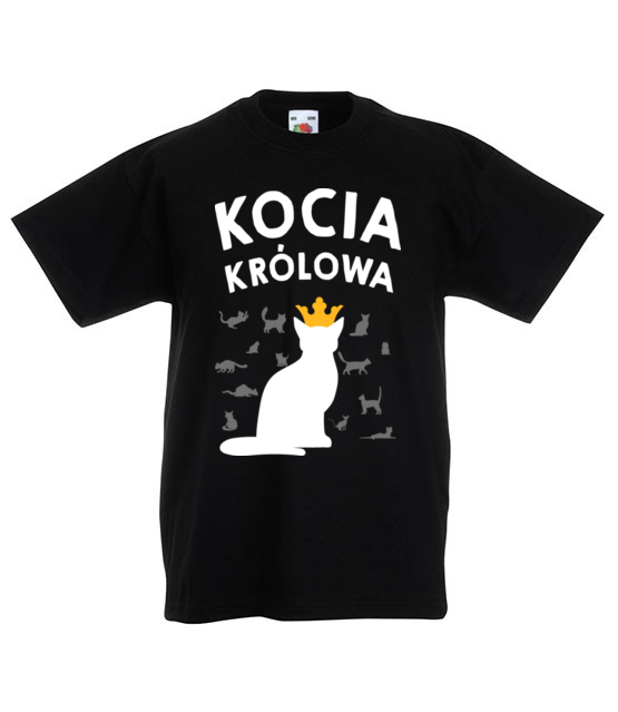 Poklony dla kociej krolowej koszulka z nadrukiem milosnicy kotow dziecko jipi pl 1508 82