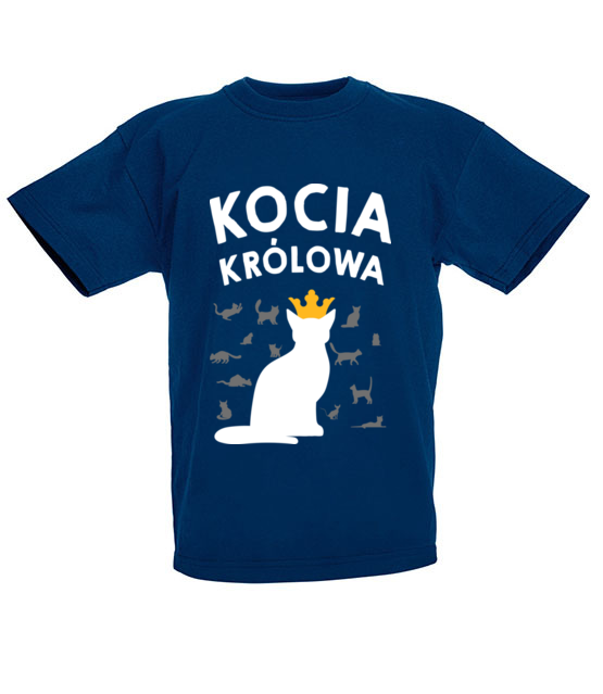 Poklony dla kociej krolowej koszulka z nadrukiem milosnicy kotow dziecko jipi pl 1508 86