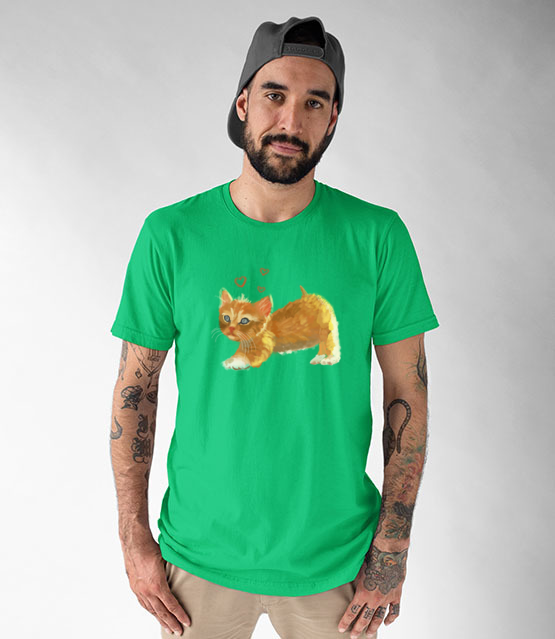 Kotek jak malowany koszulka z nadrukiem milosnicy kotow mezczyzna jipi pl 1509 190