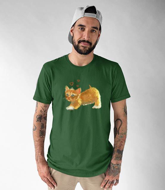 Kotek jak malowany koszulka z nadrukiem milosnicy kotow mezczyzna jipi pl 1509 191