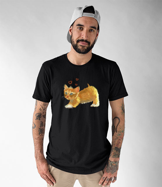 Kotek jak malowany koszulka z nadrukiem milosnicy kotow mezczyzna jipi pl 1509 46