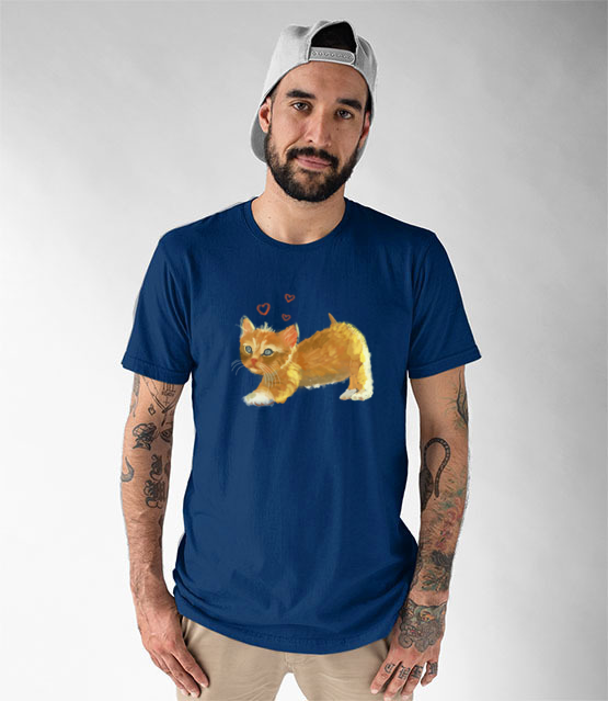 Kotek jak malowany koszulka z nadrukiem milosnicy kotow mezczyzna jipi pl 1509 50