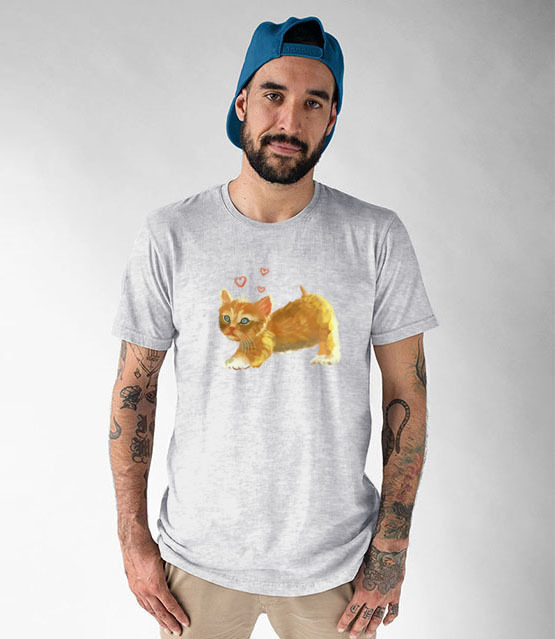 Kotek jak malowany koszulka z nadrukiem milosnicy kotow mezczyzna jipi pl 1509 51