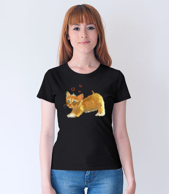 Kotek jak malowany koszulka z nadrukiem milosnicy kotow kobieta jipi pl 1509 64