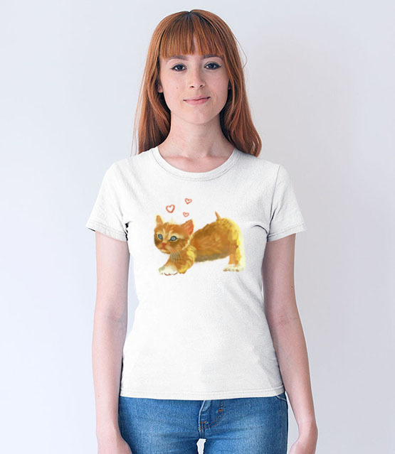 Kotek jak malowany koszulka z nadrukiem milosnicy kotow kobieta jipi pl 1509 65