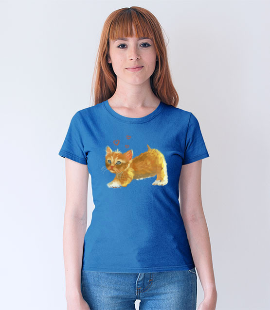 Kotek jak malowany koszulka z nadrukiem milosnicy kotow kobieta jipi pl 1509 67
