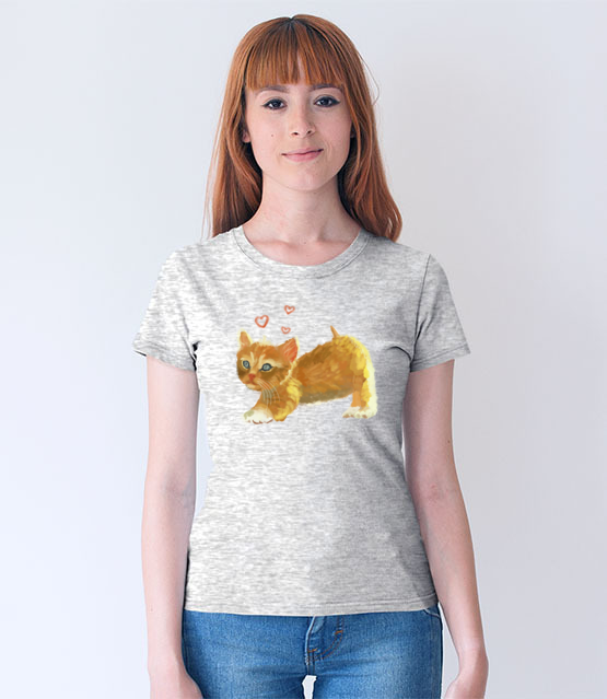 Kotek jak malowany koszulka z nadrukiem milosnicy kotow kobieta jipi pl 1509 69