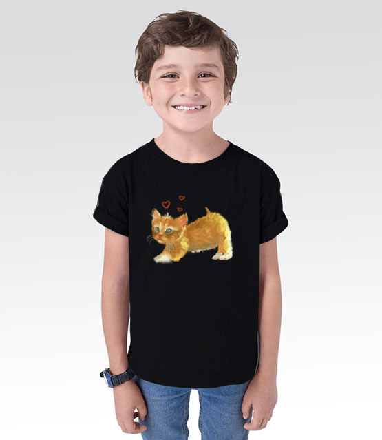Kotek jak malowany koszulka z nadrukiem milosnicy kotow dziecko jipi pl 1509 100