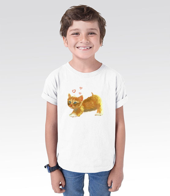 Kotek jak malowany koszulka z nadrukiem milosnicy kotow dziecko jipi pl 1509 101