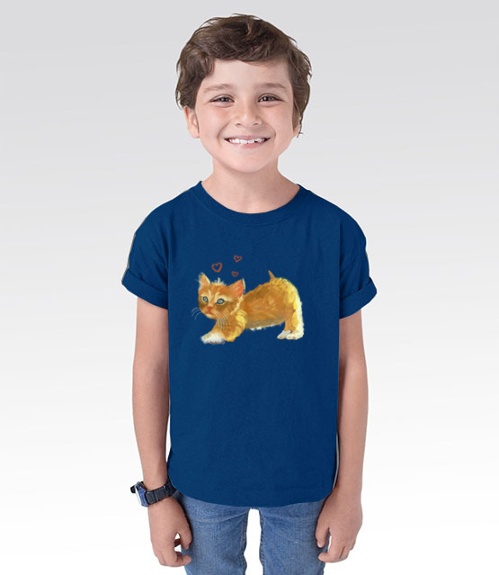 Kotek jak malowany koszulka z nadrukiem milosnicy kotow dziecko jipi pl 1509 104