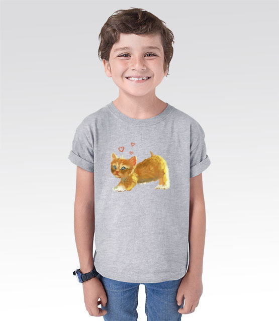 Kotek jak malowany koszulka z nadrukiem milosnicy kotow dziecko jipi pl 1509 105