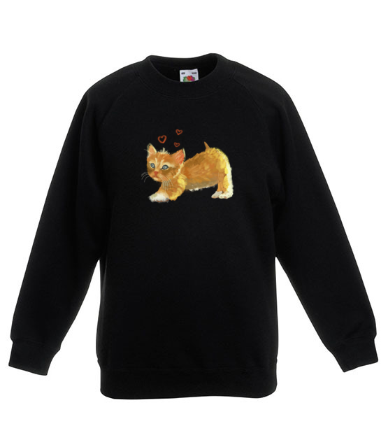 Kotek jak malowany bluza z nadrukiem milosnicy kotow dziecko jipi pl 1509 124