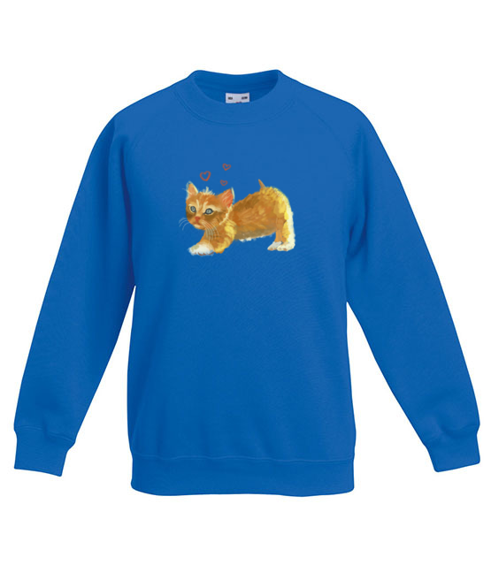 Kotek jak malowany bluza z nadrukiem milosnicy kotow dziecko jipi pl 1509 126