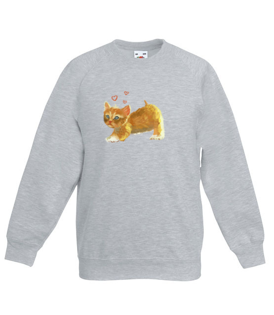 Kotek jak malowany bluza z nadrukiem milosnicy kotow dziecko jipi pl 1509 128