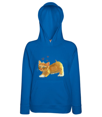 Kotek jak malowany - Bluza z nadrukiem - Miłośnicy kotów - Damska z kapturem