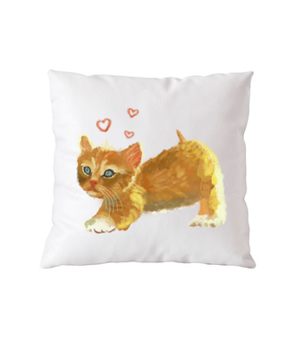 Kotek jak malowany - Poduszka z nadrukiem - Miłośnicy kotów - Gadżety
