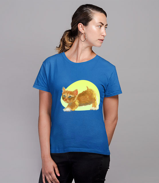 Uroczy kotek koszulka z nadrukiem milosnicy kotow kobieta jipi pl 1510 79
