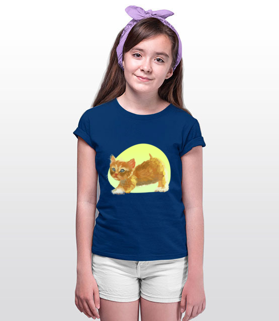Uroczy kotek koszulka z nadrukiem milosnicy kotow dziecko jipi pl 1510 92