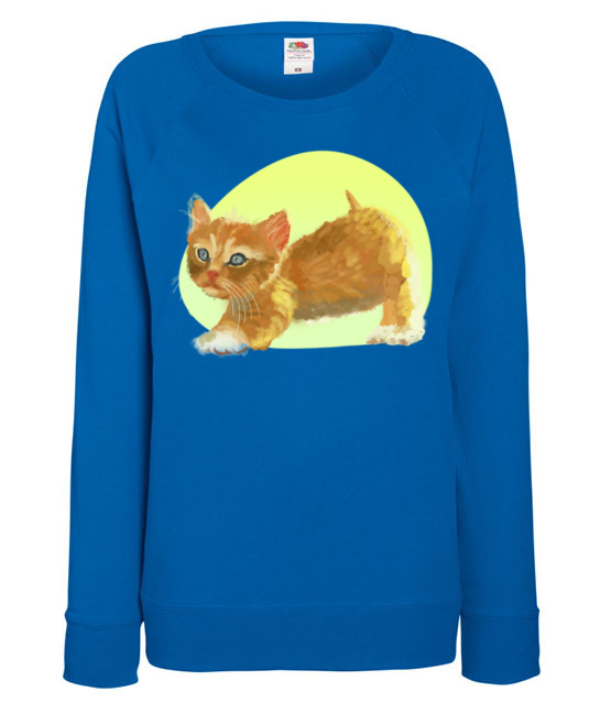 Uroczy kotek bluza z nadrukiem milosnicy kotow kobieta jipi pl 1510 117