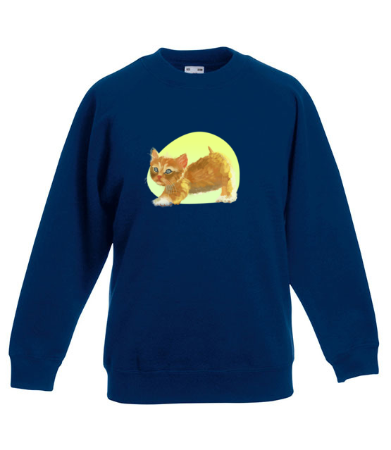 Uroczy kotek bluza z nadrukiem milosnicy kotow dziecko jipi pl 1510 127