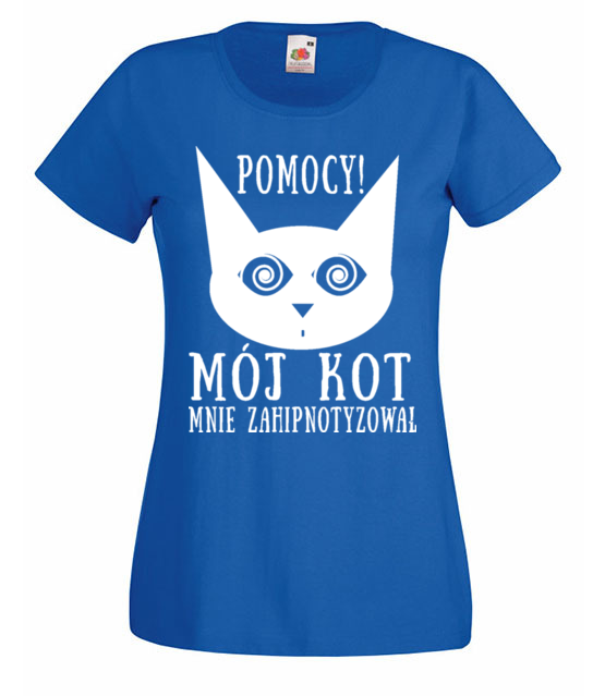 Kot hipnotyzer koszulka z nadrukiem milosnicy kotow kobieta jipi pl 1513 61