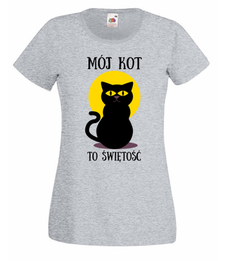 Bo do kota można mieć dystans - Koszulka z nadrukiem - Miłośnicy kotów - Damska